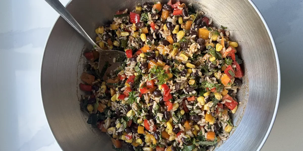 Home 3 Summer Bean Rice Salad