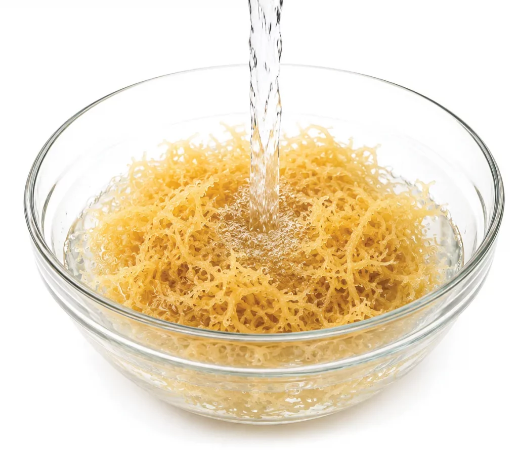 Rinse sea moss